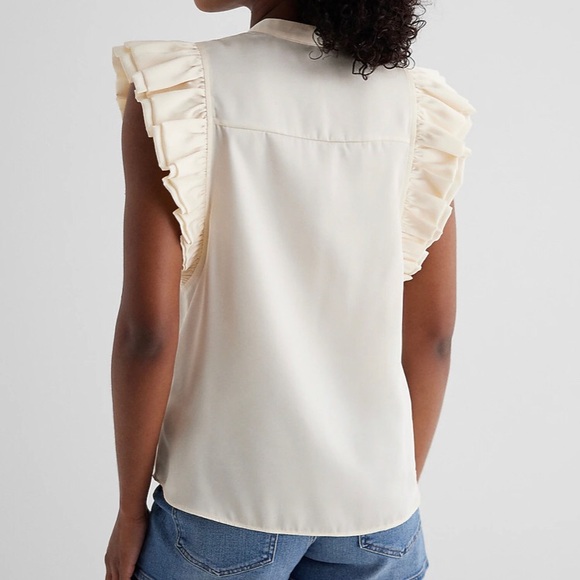 Flutter Sleeve Button Up Gramercy Shirt - Picture 2 of 2